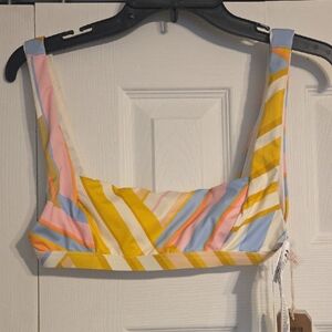 Billabong Pastel Striped Crop Top